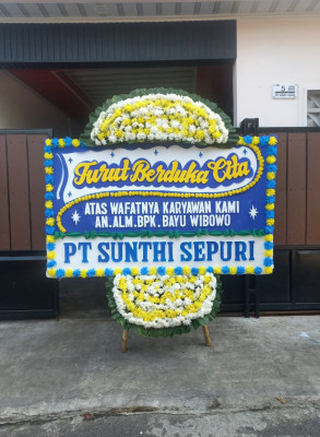 Papan Bunga Duka di Biga