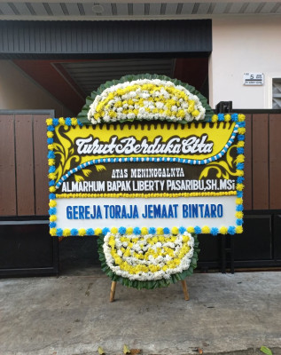 Papan Bunga Duka di Biga